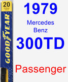 Passenger Wiper Blade for 1979 Mercedes-Benz 300TD - Premium