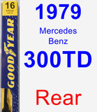 Rear Wiper Blade for 1979 Mercedes-Benz 300TD - Premium