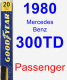 Passenger Wiper Blade for 1980 Mercedes-Benz 300TD - Premium