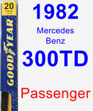 Passenger Wiper Blade for 1982 Mercedes-Benz 300TD - Premium