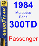 Passenger Wiper Blade for 1984 Mercedes-Benz 300TD - Premium