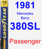 Passenger Wiper Blade for 1981 Mercedes-Benz 380SL - Premium