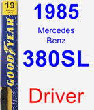 Driver Wiper Blade for 1985 Mercedes-Benz 380SL - Premium