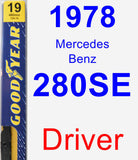 Driver Wiper Blade for 1978 Mercedes-Benz 280SE - Premium