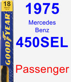 Passenger Wiper Blade for 1975 Mercedes-Benz 450SEL - Premium