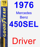 Driver Wiper Blade for 1976 Mercedes-Benz 450SEL - Premium