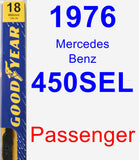 Passenger Wiper Blade for 1976 Mercedes-Benz 450SEL - Premium