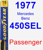 Passenger Wiper Blade for 1977 Mercedes-Benz 450SEL - Premium