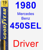 Driver Wiper Blade for 1980 Mercedes-Benz 450SEL - Premium