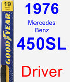 Driver Wiper Blade for 1976 Mercedes-Benz 450SL - Premium