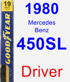 Driver Wiper Blade for 1980 Mercedes-Benz 450SL - Premium