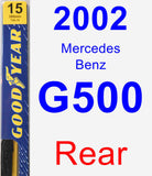 Rear Wiper Blade for 2002 Mercedes-Benz G500 - Premium