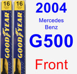 Front Wiper Blade Pack for 2004 Mercedes-Benz G500 - Premium