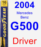 Driver Wiper Blade for 2004 Mercedes-Benz G500 - Premium