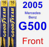 Front Wiper Blade Pack for 2005 Mercedes-Benz G500 - Premium