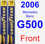 Front Wiper Blade Pack for 2006 Mercedes-Benz G500 - Premium