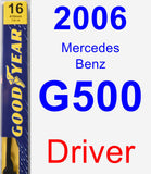 Driver Wiper Blade for 2006 Mercedes-Benz G500 - Premium