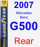 Rear Wiper Blade for 2007 Mercedes-Benz G500 - Premium