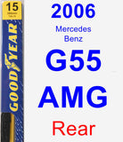 Rear Wiper Blade for 2006 Mercedes-Benz G55 AMG - Premium