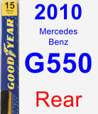 Rear Wiper Blade for 2010 Mercedes-Benz G550 - Premium