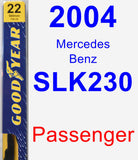 Passenger Wiper Blade for 2004 Mercedes-Benz SLK230 - Premium