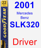 Driver Wiper Blade for 2001 Mercedes-Benz SLK320 - Premium