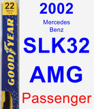 Passenger Wiper Blade for 2002 Mercedes-Benz SLK32 AMG - Premium