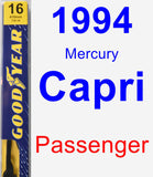 Passenger Wiper Blade for 1994 Mercury Capri - Premium