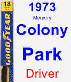 Driver Wiper Blade for 1973 Mercury Colony Park - Premium