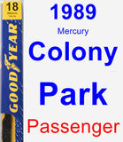 Passenger Wiper Blade for 1989 Mercury Colony Park - Premium