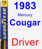 Driver Wiper Blade for 1983 Mercury Cougar - Premium