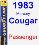 Passenger Wiper Blade for 1983 Mercury Cougar - Premium