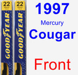 Front Wiper Blade Pack for 1997 Mercury Cougar - Premium