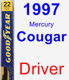 Driver Wiper Blade for 1997 Mercury Cougar - Premium