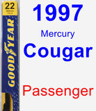 Passenger Wiper Blade for 1997 Mercury Cougar - Premium