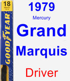 Driver Wiper Blade for 1979 Mercury Grand Marquis - Premium