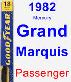 Passenger Wiper Blade for 1982 Mercury Grand Marquis - Premium