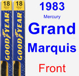 Front Wiper Blade Pack for 1983 Mercury Grand Marquis - Premium