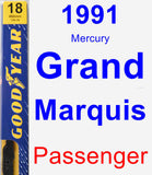 Passenger Wiper Blade for 1991 Mercury Grand Marquis - Premium