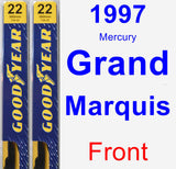 Front Wiper Blade Pack for 1997 Mercury Grand Marquis - Premium