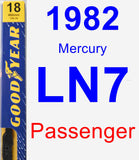 Passenger Wiper Blade for 1982 Mercury LN7 - Premium