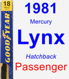 Passenger Wiper Blade for 1981 Mercury Lynx - Premium