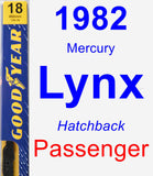 Passenger Wiper Blade for 1982 Mercury Lynx - Premium