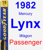 Passenger Wiper Blade for 1982 Mercury Lynx - Premium