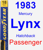 Passenger Wiper Blade for 1983 Mercury Lynx - Premium