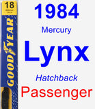 Passenger Wiper Blade for 1984 Mercury Lynx - Premium