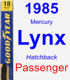 Passenger Wiper Blade for 1985 Mercury Lynx - Premium