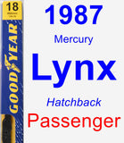 Passenger Wiper Blade for 1987 Mercury Lynx - Premium