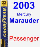 Passenger Wiper Blade for 2003 Mercury Marauder - Premium