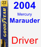 Driver Wiper Blade for 2004 Mercury Marauder - Premium